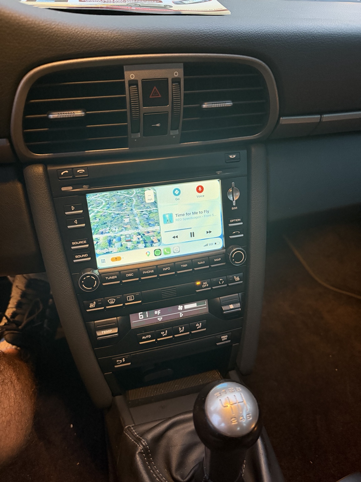 Porsche 911 997.2 wireless Apple CarPlay integration installed by The Depot Motorworks near Milwaukee Wisconsin